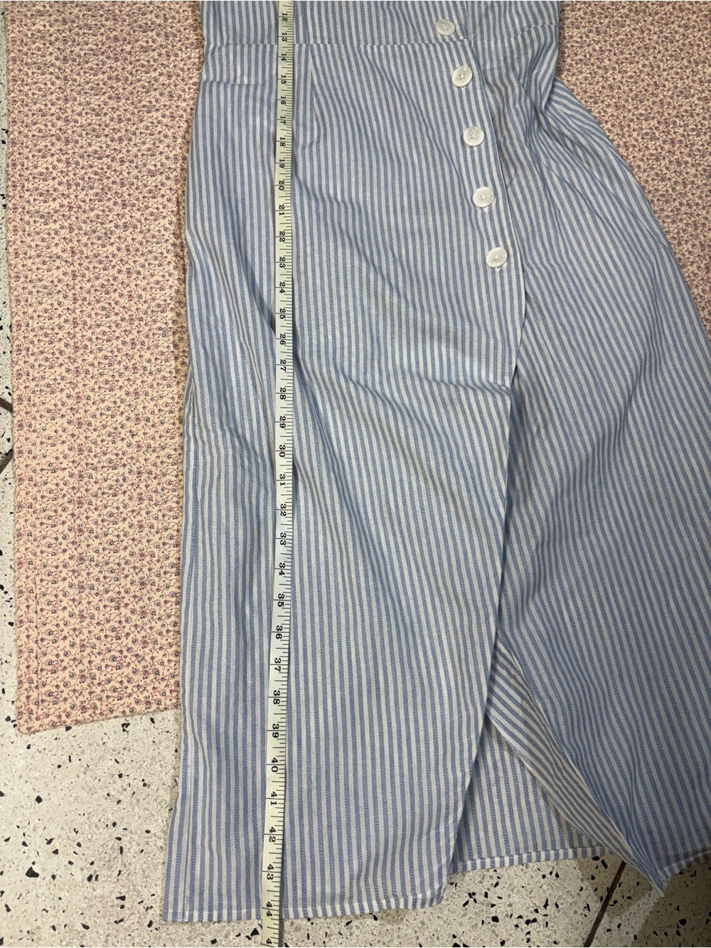 The Fifth Label Blue and White Striped Midi Dress - Picture 8 of 8